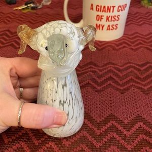 Vintage Hand Blown Glass Ram